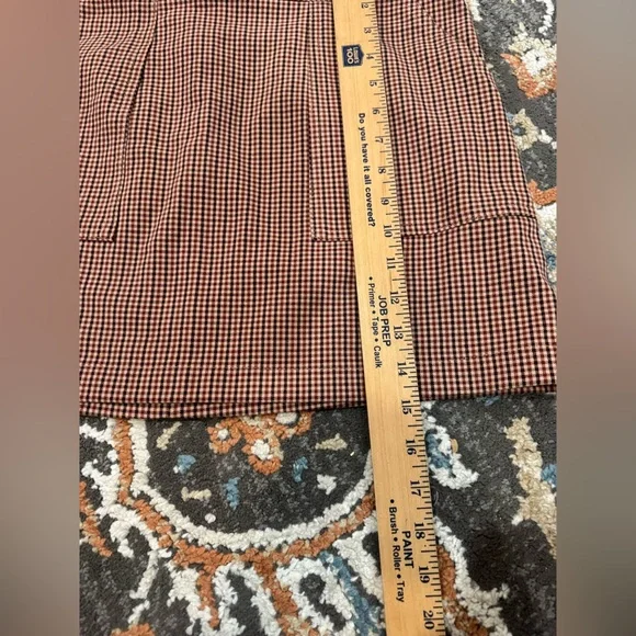 A New Day Brown Plaid Mini Skirt Women’s Size Small Brown Tan - Picture 5 of 5